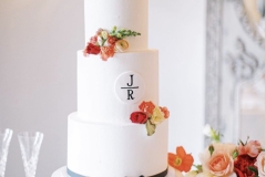 Classic Monogram Cake