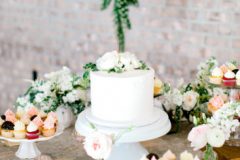 Cutting Cake and Mini Cupcakes