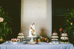 Abstract Floral Dessert Bar